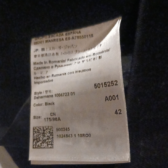 Escada Chic Black Dress with Gold Accents - Picture 3 of 5